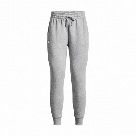Damen-Jogginghosen Under Armour Rival Fleece Jogger hellgrau ModGrayLightHeather/White