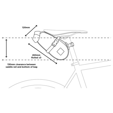 Satteltasche Restrap Saddle Pack 2.5l
