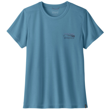 Damen-T-Shirt Patagonia Women's Capilene® Cool Trail Shirt - Stratapeaks blau Shore Blue