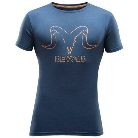 Herren-T-Shirt Devold Skull Tee blau Night