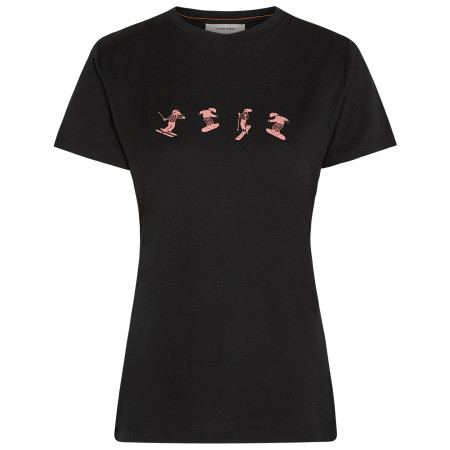 Damen-T-Shirt Icebreaker Women Merino 150 Tech Lite SS Tee Snow Day schwarz Black
