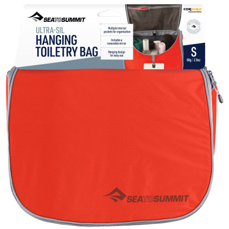 Kosmetiktasche Sea to Summit Ultra-Sil Hanging Toiletry Bag orange Spicy Orange
