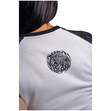 Damen-T-Shirt Nebbia Crop Top Leopard '97 Primal