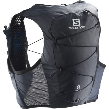 Laufweste Salomon Active Skin 8 Set schwarz Ebony