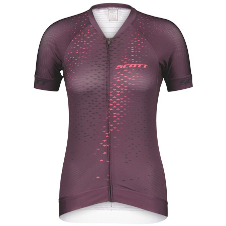 Damen-Radtrikot Scott W's RC Pro SS lila dark purple/carmine pink