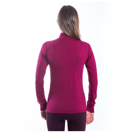 Damen-Funktionsshirt Sensor Merino Active Stehkragen, Reißverschluss