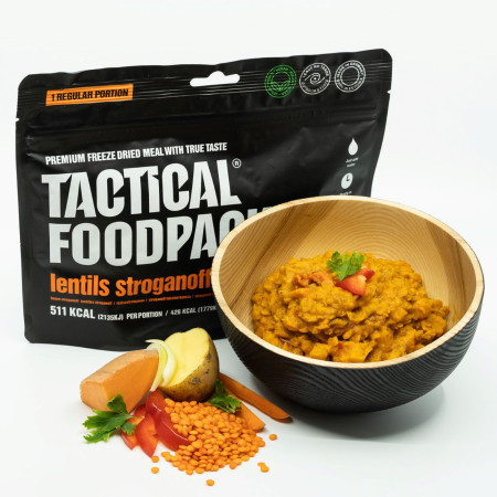 Nahrung Hauptspeise Tactical Foodpack Lentils Stroganoff 120g
