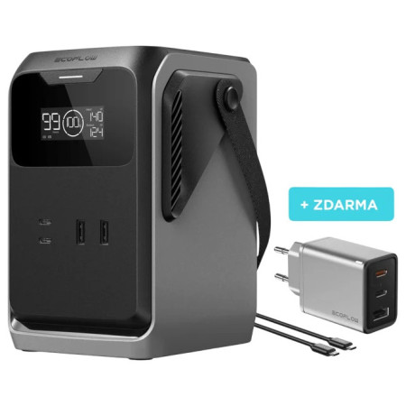 Aufladestation EcoFlow Trail 200 schwarz/grau šedivá, černá