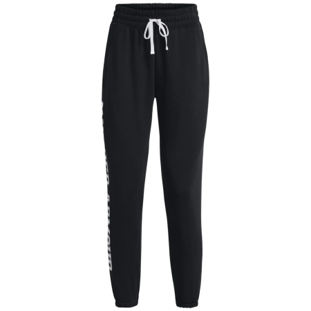Damen-Jogginghosen Under Armour Rival Terry Graphic Jogr schwarz black