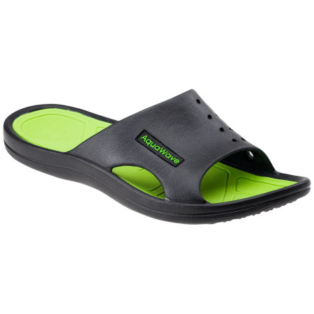 Herrenpantoffeln Aquawave Nahin schwarz/grün Black/Lime