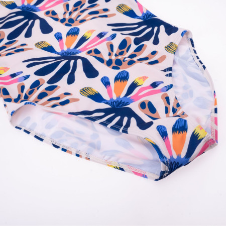 Kinderbadeanzug Aquawave Salava Jr - Summer Beige Flower Print