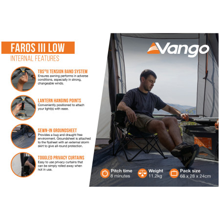 Vorzelt Vango Faros III Low