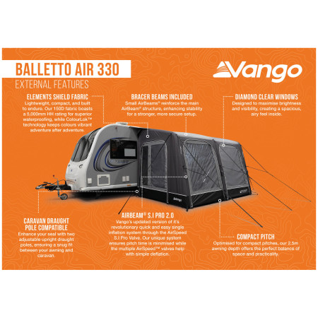 Vorzelt Vango Balletto Air 330