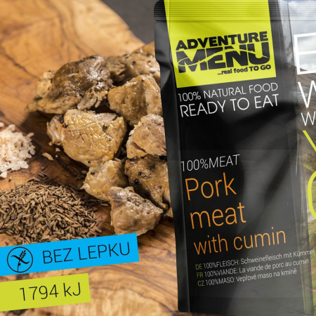 Fertigessen Adventure Menu 100 % Schweinefleisch auf Kreuzkümmel 200 g