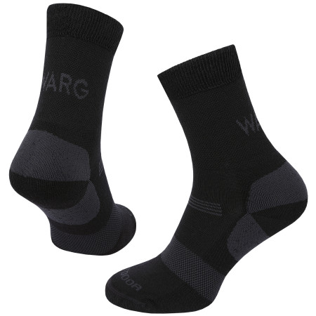Herrensocken Warg Merino Hike M schwarz black
