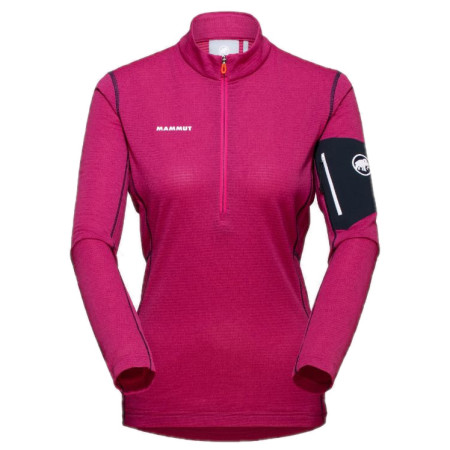 Damen Funktions-Sweatshirt Mammut Aenergy Light ML Half Zip Pull Women rosa pink/marine
