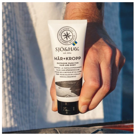 Reiseseife Sjö&Hav Biologisch abbaubare universelle Outdoor-Seife für Körper und Haare 75 ml