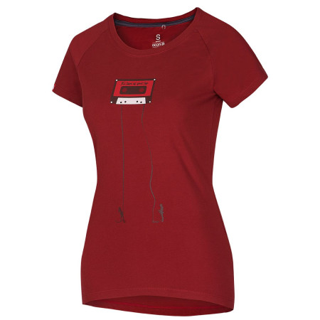 Damen-T-Shirt Ocún Raglan T rot Wine Merlot Tape