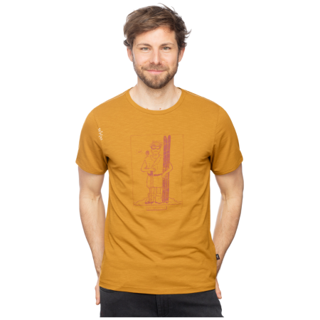 Herren T-Shirt Chillaz Homo Mons Sportivus gelb curry