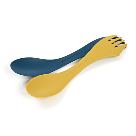Besteck Light My Fire Spork Medium 2-pack blau/gelb Mustyyellow/Hazyblue