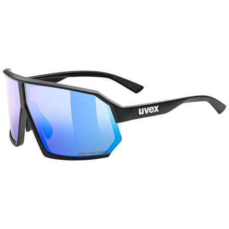 Sonnenbrille Uvex Sportstyle 237 Cv schwarz/blau Black Matt/Mir.Blue