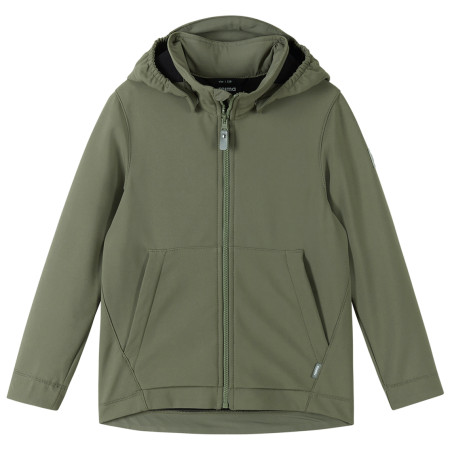 Kinder-Softshell-Jacke Reima Koivula grün Greyish green