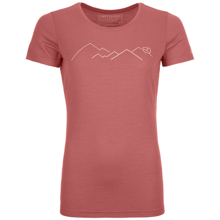 Damen-T-Shirt Ortovox Merino Mountain Ts W rosa blush