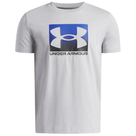 Kinder-Funktionsshirt Under Armour UA B Boxed Sports Update SS Mod Gray Light Heather hellgrau Mod Gray Light Heather / / Black