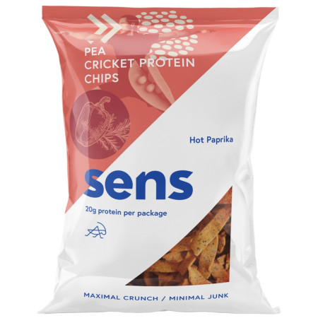 Chips Sens mit Grillenprotein - Scharfe Paprika (80g)