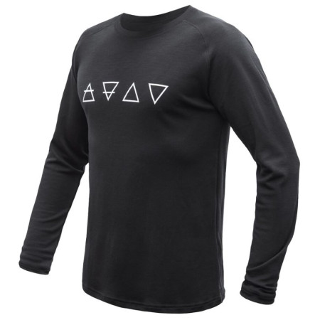 Herren-Funktionsshirt Sensor Merino Blend Elements black schwarz Black