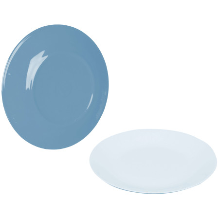Teller-Set Bo-Camp Breakfast plate Two tone - 4 Stk hellblau Blue