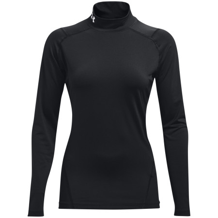 Herren-T-Shirt Under Armour HG Armour Comp Mock LS schwarz Black / / White