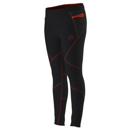 Damen-Leggings La Sportiva Primal Pant W schwarz/rot Black/Cherry Tomato