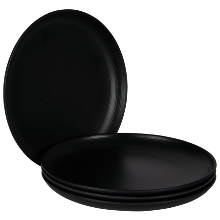Teller-Set Bo-Camp Orville 4 pcs schwarz Black