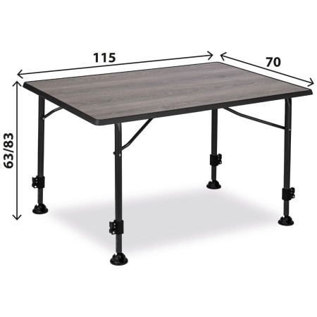 Campingtisch Brunner Linear Greywood 115