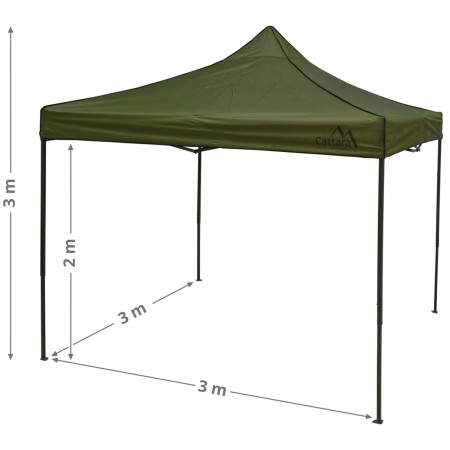 Partyzelt Cattara 3 x 3m Waterproof