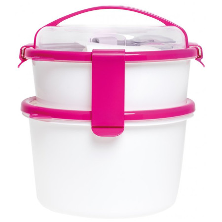 Lunchbox Omada Sanaliving Box Set 1L+1,6L lila