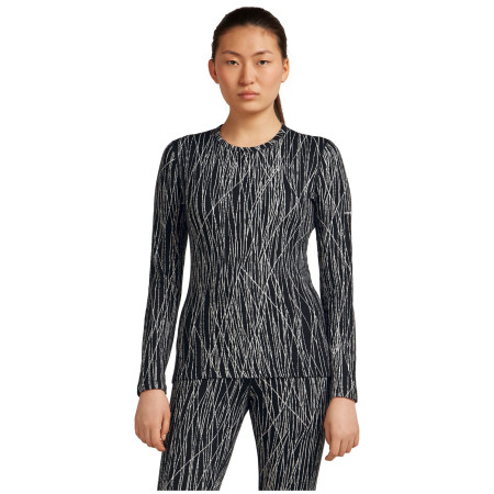 Damen-Funktionsshirt Icebreaker Women Merino 260 Tech Vertex LS Crewe Delta Lines AOP