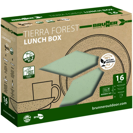Essens-Set Brunner Lunch Box PLA Tierra Forest
