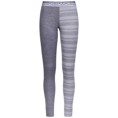 Damen-Funktionsunterhose Ortovox 185 Rock'N'Wool Long Pants W hellgrau Grey Blend