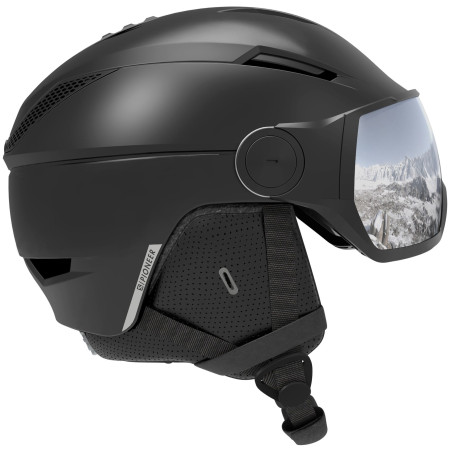 Skihelm Salomon Pioneer Visor Black