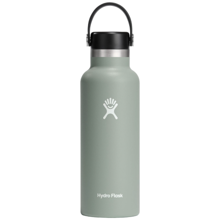Thermoflasche Hydro Flask Standard Mouth 18 oz hellgrau agave