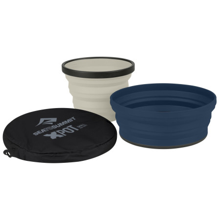 Schüssel-Set Sea to Summit X-Set: 2-Pce grau/blau Navy/Sand