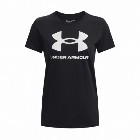 Damen-T-Shirt Under Armour Rival Logo SS schwarz Black / / White