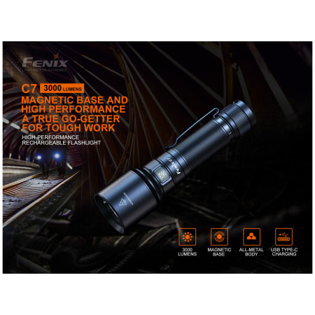 Aufladbare Taschenlampe Fenix C7