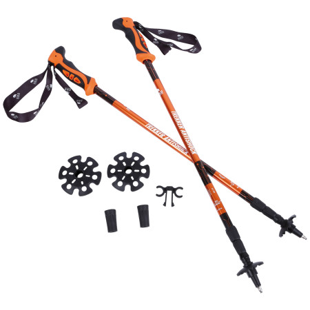 Trekkingstöcke Zulu Trekker Antishock orange/schwarz orange