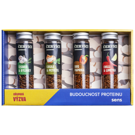 Essbare Würmer Sens Geschenkset mit 4 Geschmacksrichtungen