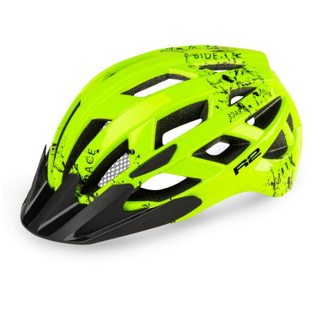 Fahrradhelm R2 Lumen Junior gelb/schwarz yellow