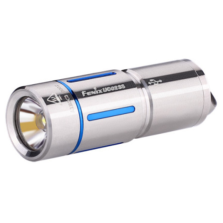 Aufladbare Batterien Fenix UC02SS silber/blau Blue