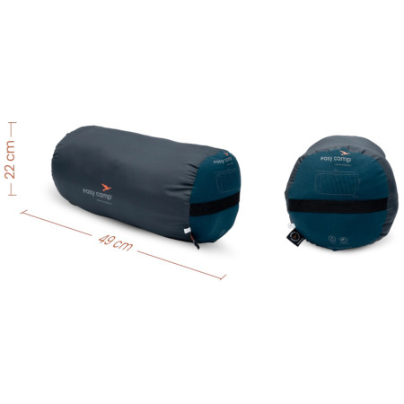 Schlafsack Easy Camp Raven I Square XL 5°C - Left zipper